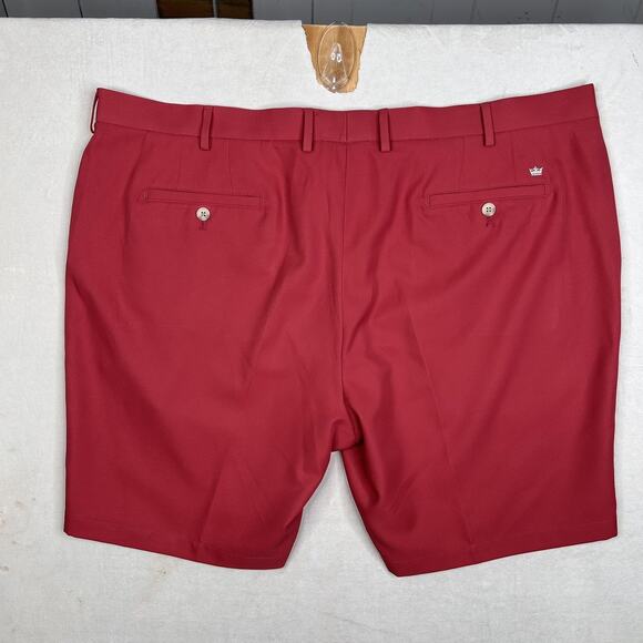 Peter Millar Crown Sport Shorts Mens 44 Red Performance Golf Casual Polyester - Picture 9 of 10